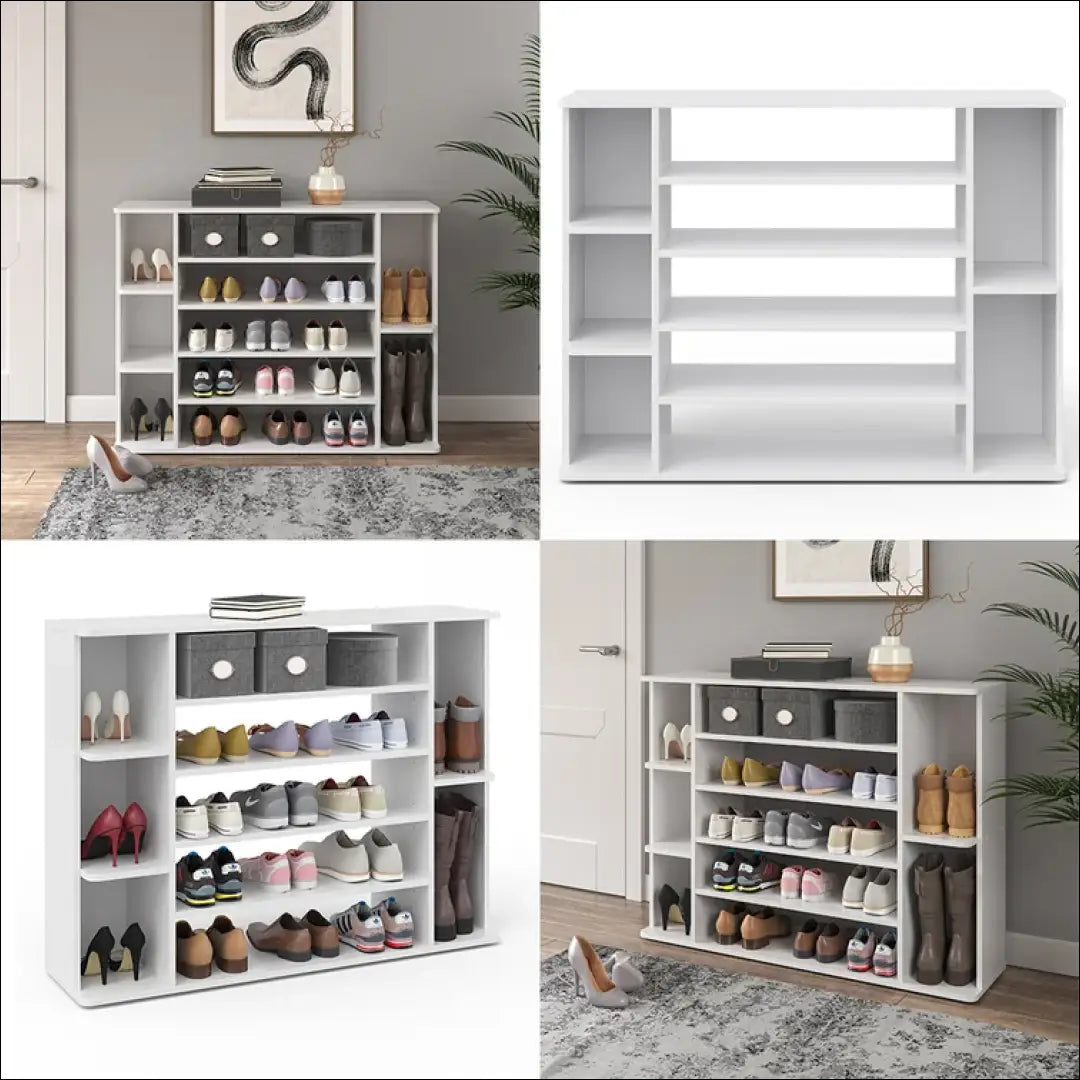 Batų spintelė KI975 - €79 Save 50% 50-100, __label:Pristatymas 1-2 d.d., batu-lentyna, batu-spintele, color-balta Balta