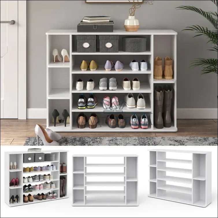 Batų spintelė KI975 - €79 Save 50% 50-100, __label:Pristatymas 1-2 d.d., batu-lentyna, batu-spintele, color-balta Balta