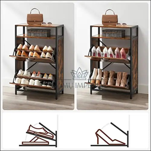 Batų spintelė SM954 - €146 Save 40% 100-200, __label:Pristatymas 5-14 d.d., batu-spintele, notouch30, song 60x30x95cm