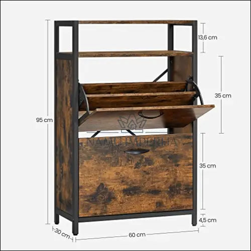 Batų spintelė SM954 - €146 Save 40% 100-200, __label:Pristatymas 5-14 d.d., batu-spintele, notouch30, song 60x30x95cm