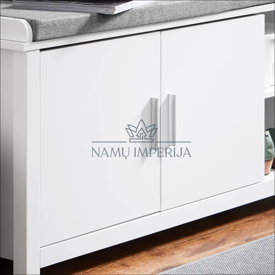 Batų suoliukas KI1136 - €74 Save 50% 50-100, __label:Pristatymas 1-2 d.d., batu-lentyna, batu-suoliukas, color-balta