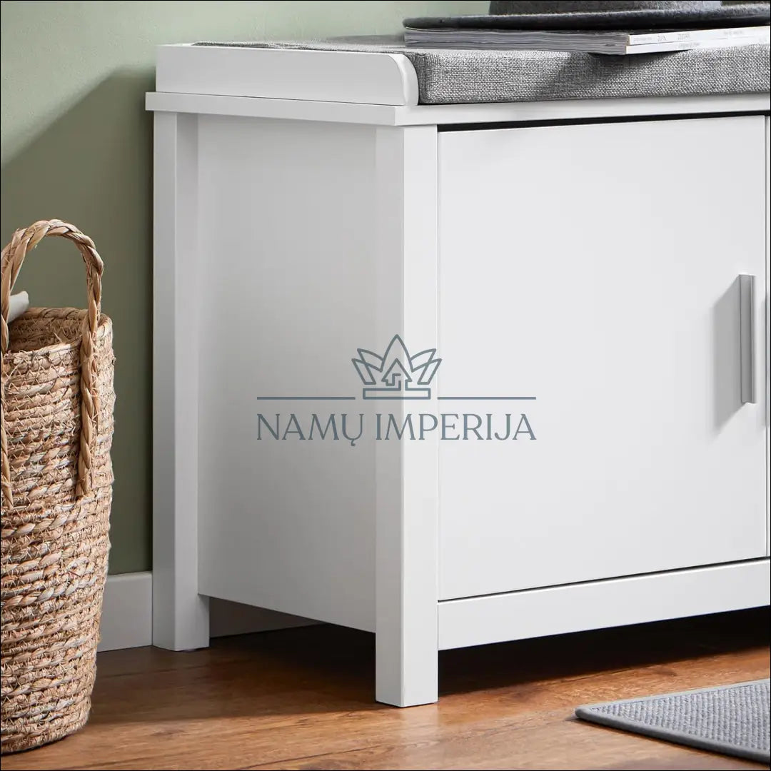 Batų suoliukas KI1136 - €74 Save 50% 50-100, __label:Pristatymas 1-2 d.d., batu-lentyna, batu-suoliukas, color-balta