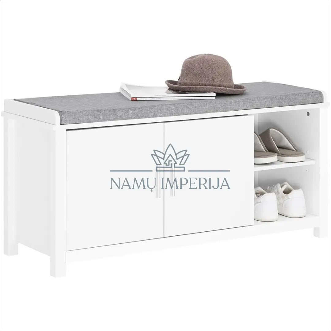 Batų suoliukas KI1136 - €74 Save 50% 50-100, __label:Pristatymas 1-2 d.d., batu-lentyna, batu-suoliukas, color-balta