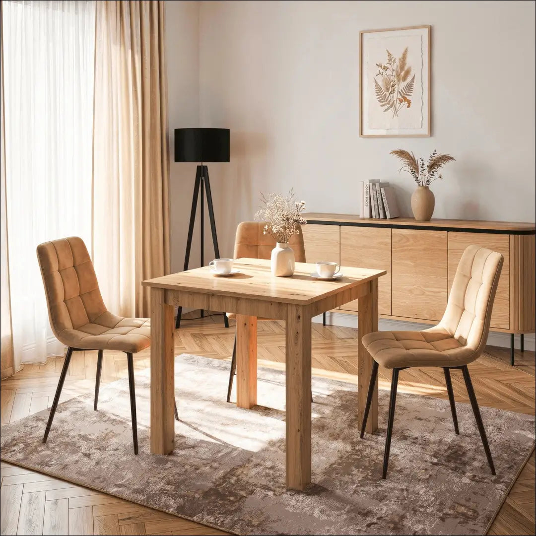 BEN išskleidžiamas stalas 80–200 cm ąžuolo spalvos TE2604 - €276.56 Save 15% __label:Pristatymas 5-14 d.d., Newelite