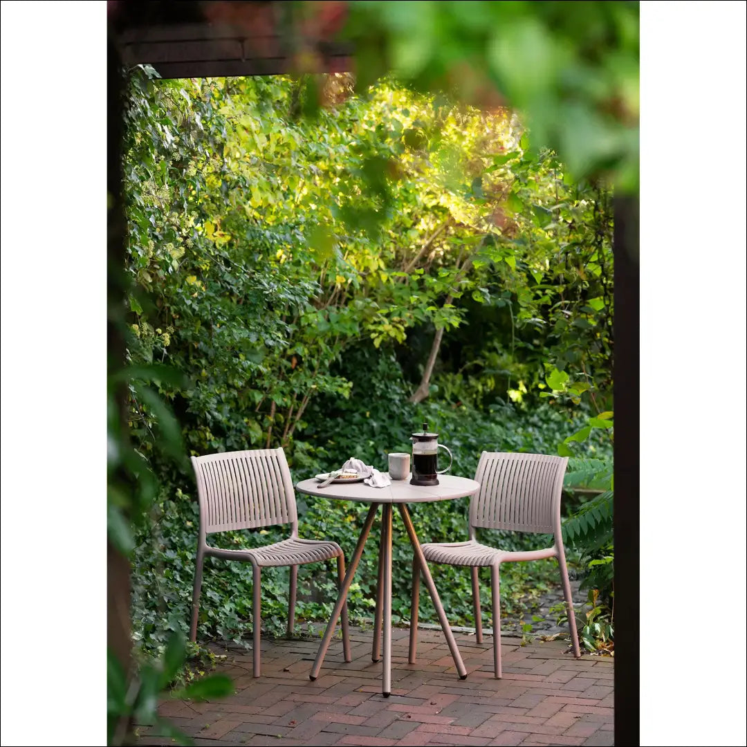 Bistro stalas polipropilenas/plienas pilkšvai pilkas ø70x73,5 cm RD1086 - €58 Save 15% 50-100, __label:Pristatymas 5-14