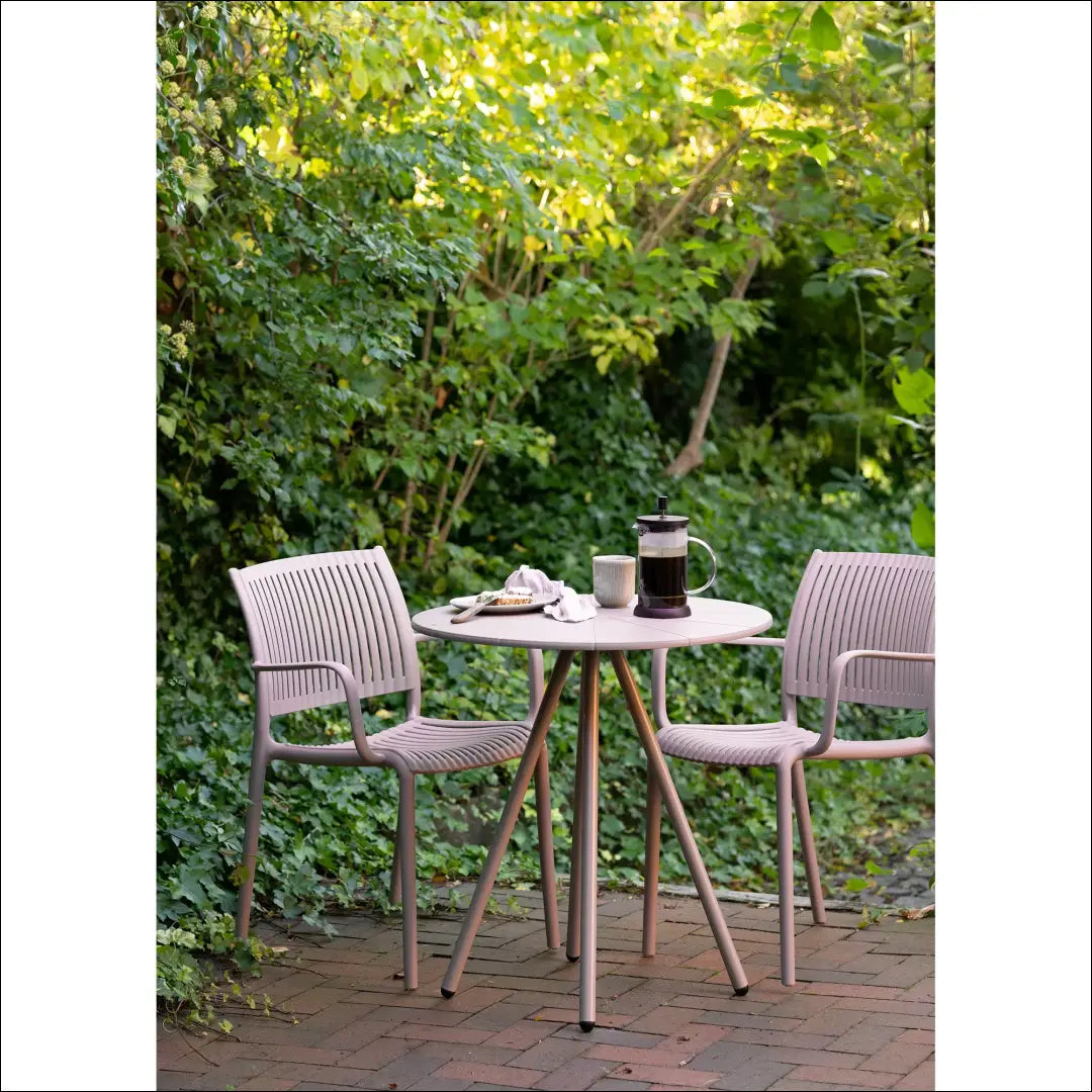 Bistro stalas polipropilenas/plienas pilkšvai pilkas ø70x73,5 cm RD1086 - €58 Save 15% 50-100, __label:Pristatymas 5-14