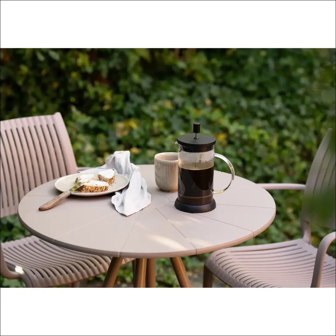 Bistro stalas polipropilenas/plienas pilkšvai pilkas ø70x73,5 cm RD1086 - €58 Save 15% 50-100, __label:Pristatymas 5-14