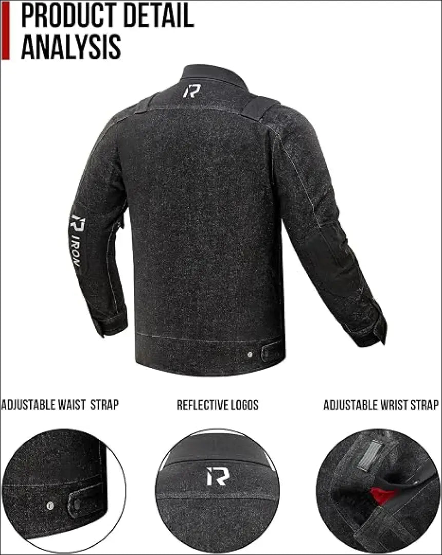 BORLENI vyriška motociklo striukė (XL) SP313 - €45 Save 50% 25-50, __label:Pristatymas 1-2 d.d., color-juoda,