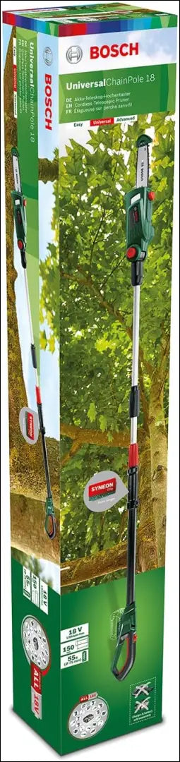 „Bosch UniversalChainPole 18“ akumuliatorinis stiebinis genėtuvas SP354 - €65 Save 50% 50-100, __label:Pristatymas 1-2