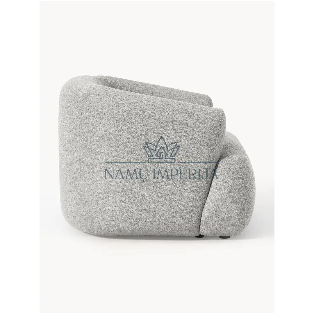 Boucle fotelis MI768 - €500 Save 50% __label:Pristatymas 1-2 d.d., boucle, color-pilka, foteliai, material-poliesteris