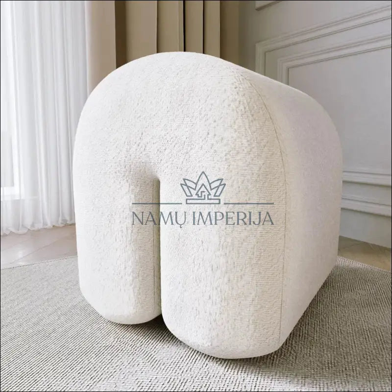 Boucle pufas MI729 - €79 Save 50% 50-100, __label:Pristatymas 1-2 d.d., boucle, color-balta, minksti €50 to €100 | Namų