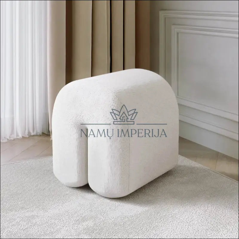 Boucle pufas MI729 - €79 Save 50% 50-100, __label:Pristatymas 1-2 d.d., boucle, color-balta, minksti €50 to €100 | Namų