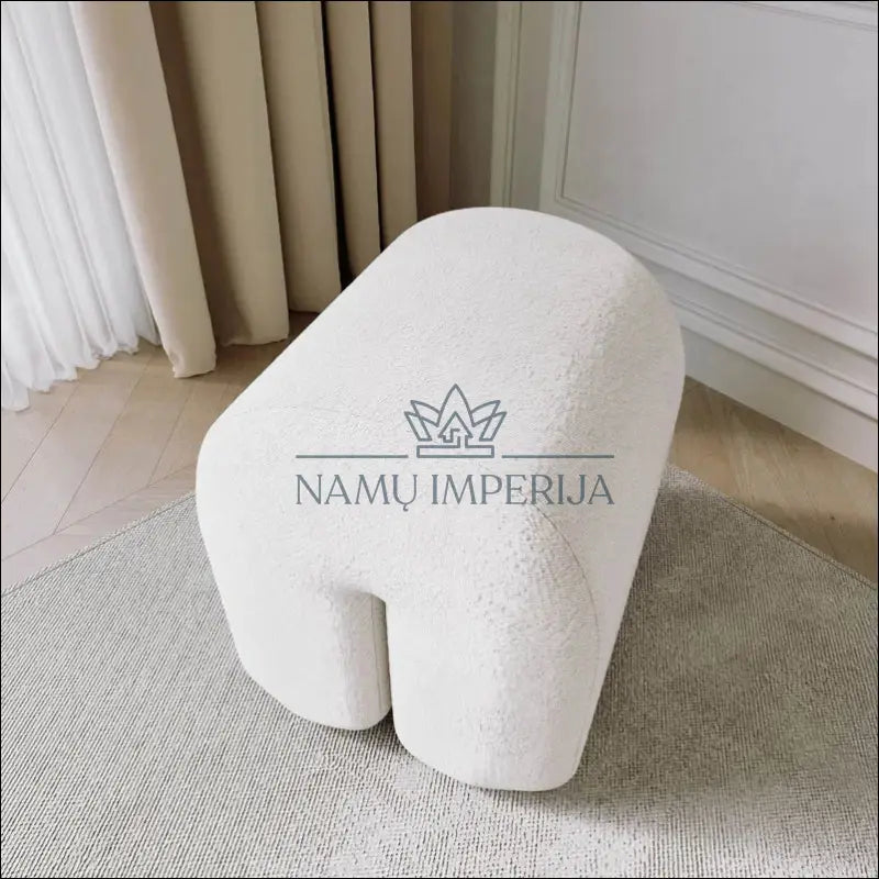 Boucle pufas MI729 - €79 Save 50% 50-100, __label:Pristatymas 1-2 d.d., boucle, color-balta, minksti €50 to €100 | Namų