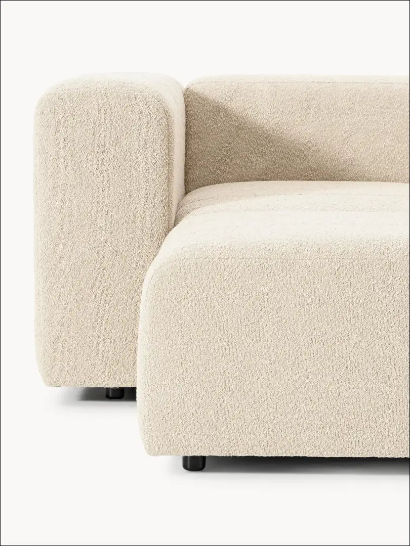 Boucle sofa MI761 - €760 Save 60% __label:Pristatymas 1-2 d.d., boucle, color-smelio, minksti, notouch60 Virš €200