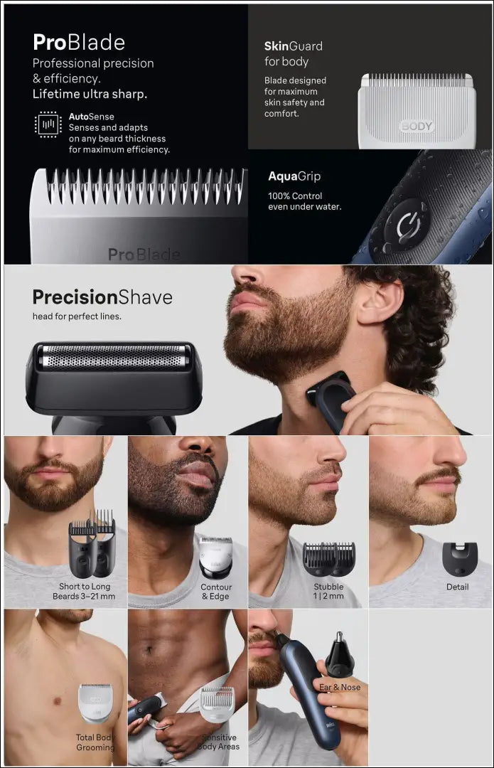 „Braun All-in-One Series 7“ plaukų kirpimo mašinėlė SP372 - €55 Save 50% 50-100, __label:Pristatymas 1-2 d.d.,