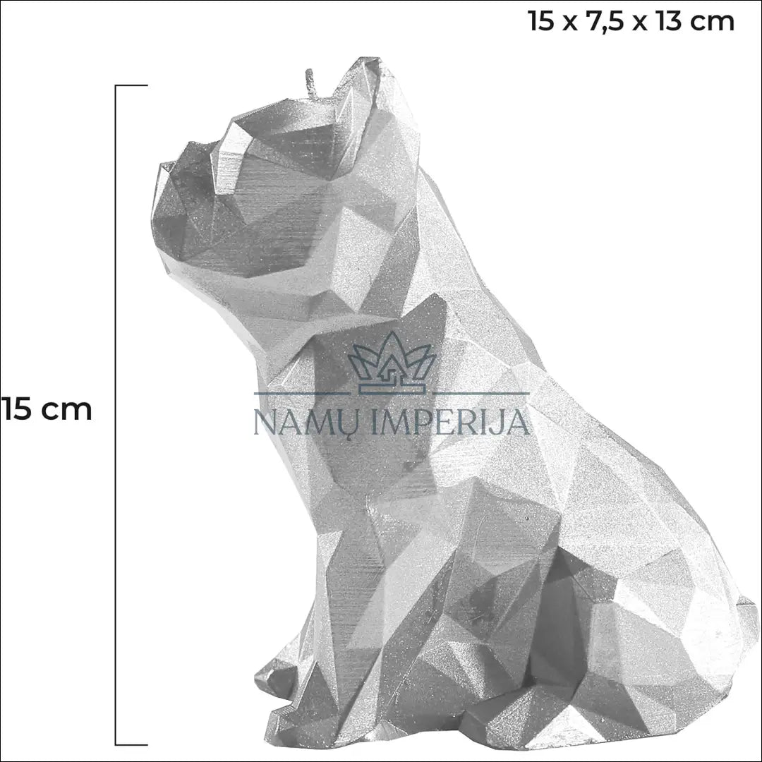 Buldogo formos žvakė DA0144 - €15 Save 50% __label:Pristatymas 1-2 d.d., interjeras, zvakes Iki €25 | Namų imperija