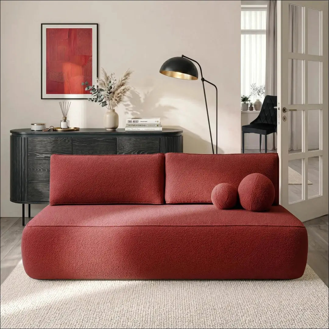 Burgundiško stiliaus sofa-lova „Boucle“ TE2502 - €694.87 Save 15% __label:Pristatymas 5-14 d.d., Newelite Naujausi