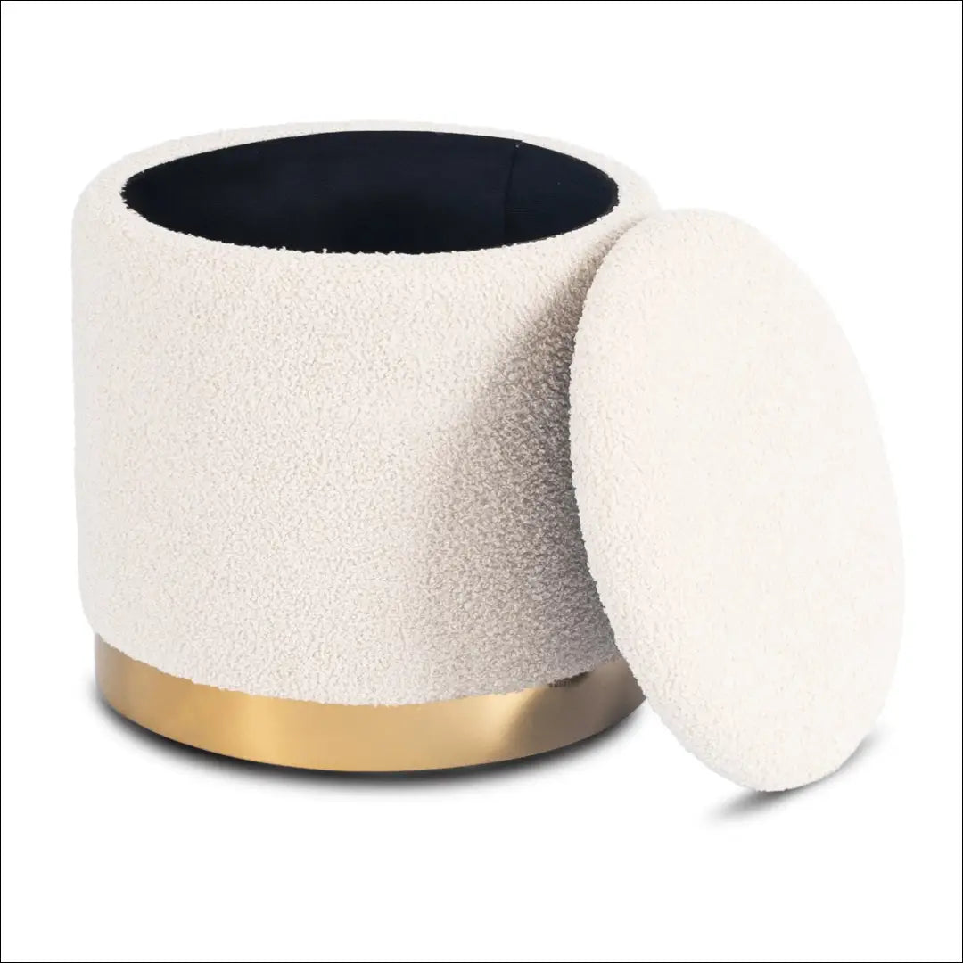 Cream Boucle minkštas pufas TE2580 - €42.86 Save 15% __label:Pristatymas 5-14 d.d., Newelite Naujausi produktai | Namų