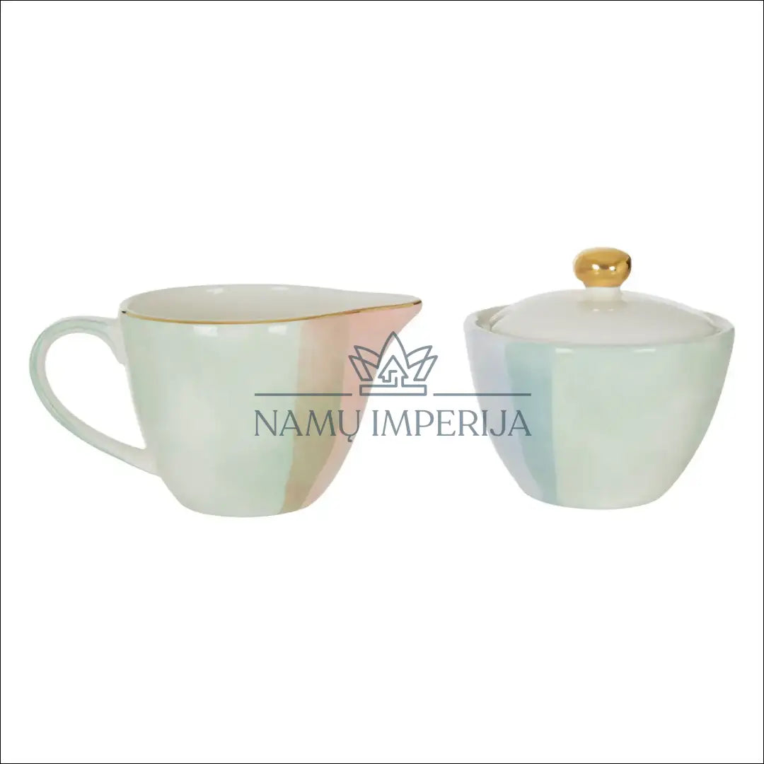 Cukrinės ir ąsotėlio komplektas (2vnt) DI8928 - €13 Save 50% __label:Pristatymas 1-2 d.d., color-auksine, color-marga,