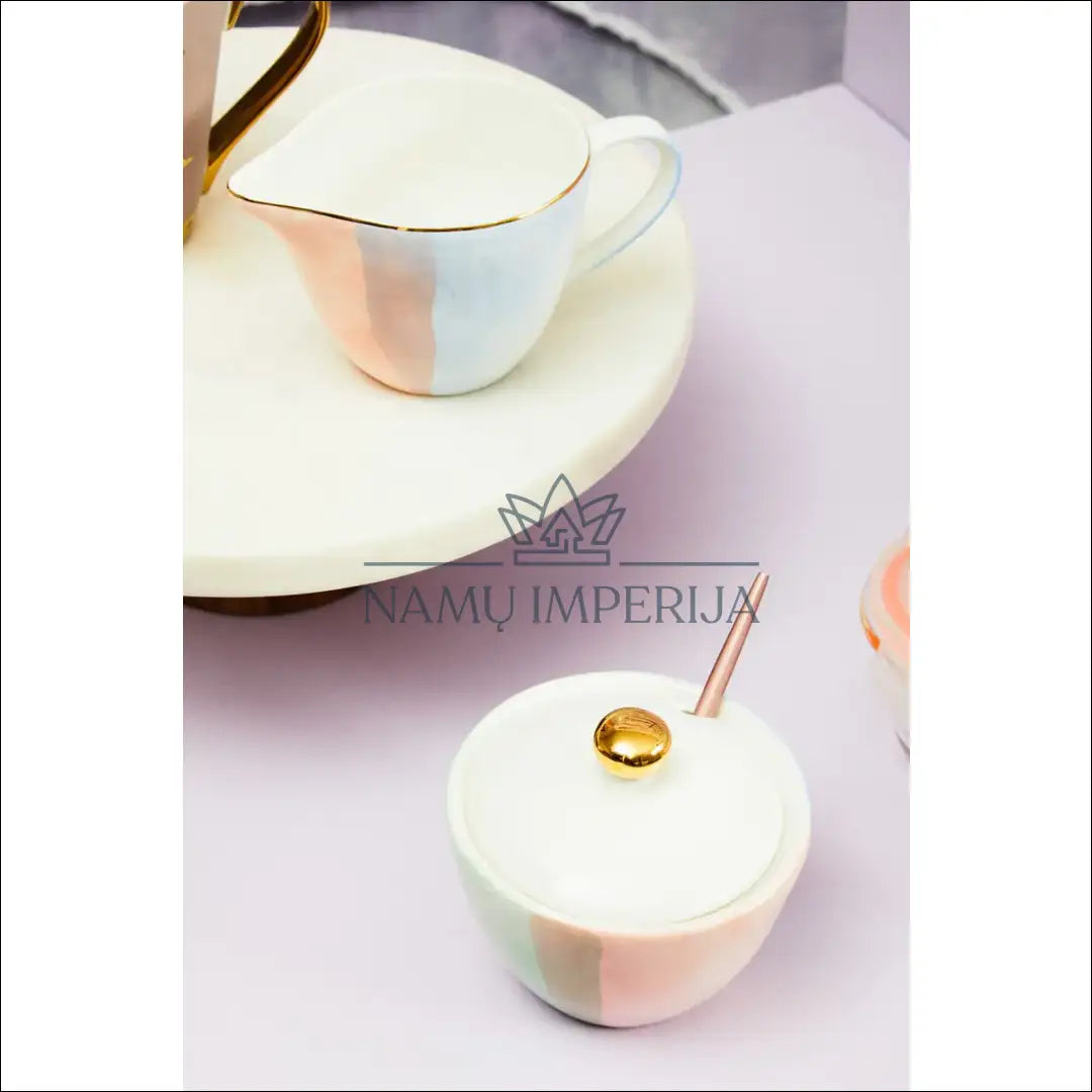 Cukrinės ir ąsotėlio komplektas (2vnt) DI8928 - €13 Save 50% __label:Pristatymas 1-2 d.d., color-auksine, color-marga,