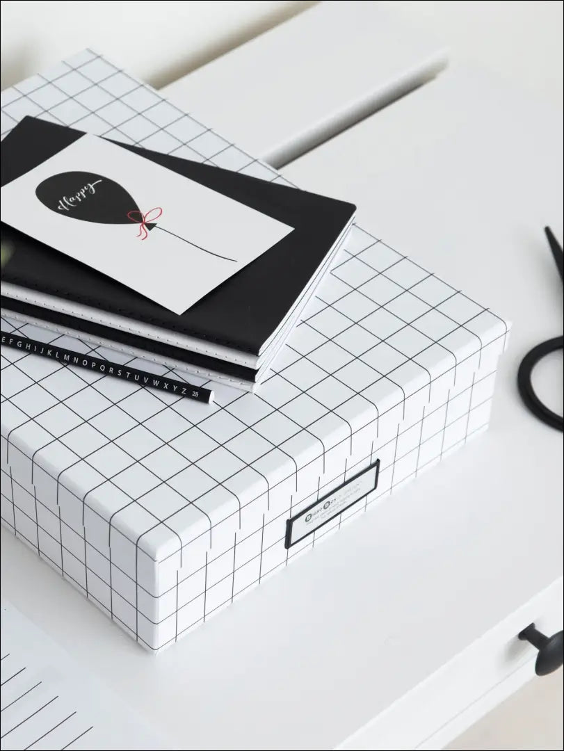 Daiktadėžė DI5178 - €4 Save 75% __label:Pristatymas 1-2 d.d., biuro-baldai, biuro-reikmenys, color-balta, color-juoda