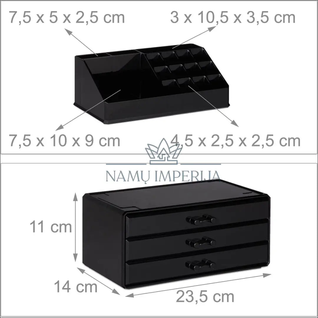 Daiktadėžė DI9384 - €18 Save 50% __label:Pristatymas 1-2 d.d., color-juoda, dekoracijos, interjeras, kita Iki €25