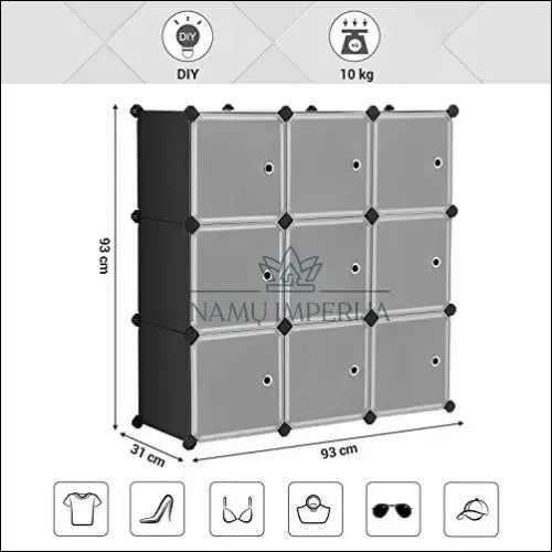 Daiktadėžių komplektas/spintelė SM838 - €73 Save 30% 50-100, __label:Pristatymas 5-14 d.d., batu-spintele, notouch30,