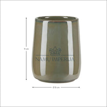 Augšupielādējiet attēlu galerijas skatā Dantų šepetėlių puodelis DI4368 - €10 Save 50% color-zalia, interjeras, material-keramika, under-25,
