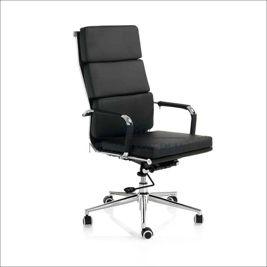 Darbo kėdė BI178 - €299 Save 65% color-juoda, color-sidabrine, material-dirbtine-oda, material-metalas, over-200