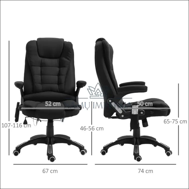 Darbo kėdė BI184 - €92 Save 55% 50-100, color-juoda, material-metalas, material-plastikas, pazeistas €50