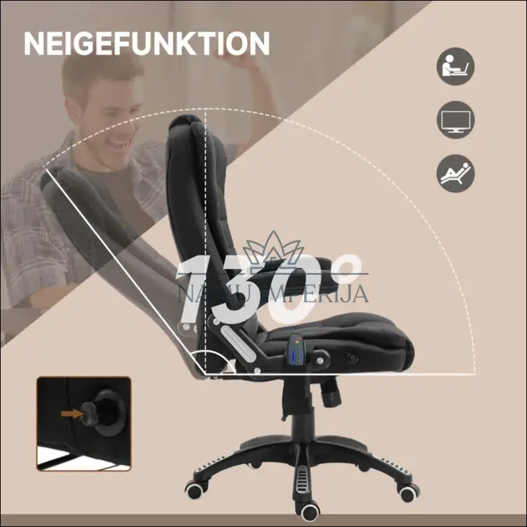 Darbo kėdė BI184 - €92 Save 55% 50-100, color-juoda, material-metalas, material-plastikas, pazeistas €50