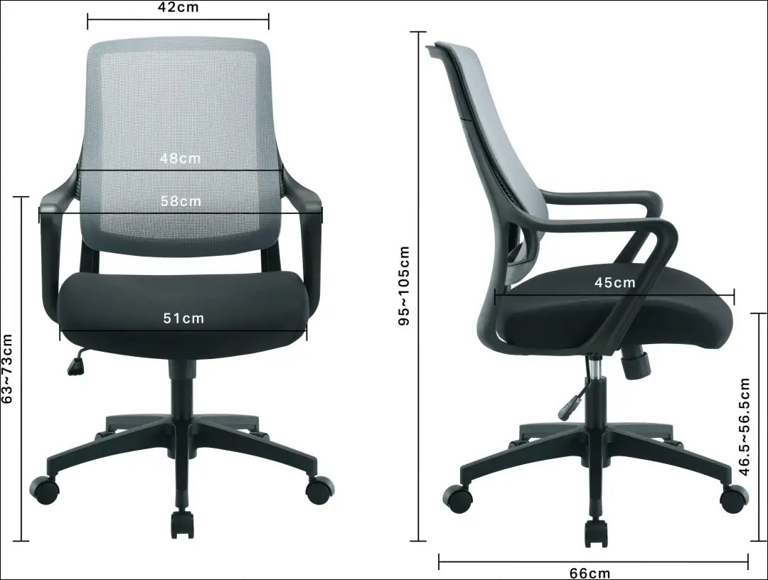 Darbo kėdė BI302 - €70 Save 50% 50-100, __label:Pristatymas 1-2 d.d., biuro-baldai, biuro-kedes, color-juoda €50