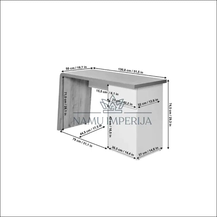 Darbo stalas BI128 - €51 Save 65% 50-100, __label:Pristatymas 1-2 d.d., biuro-baldai, biuro-stalai, color-balta €50