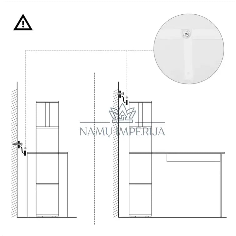 Darbo stalas BI205 - €72 Save 50% 50-100, __label:Pristatymas 1-2 d.d., biuro-baldai, biuro-stalai, color-balta €50