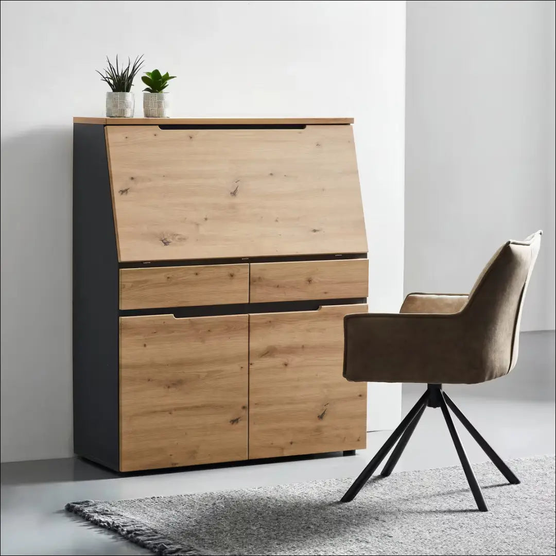 Darbo stalas BI289 - €170 Save 60% 100-200, __label:Pristatymas 1-2 d.d., color-pilka, color-ruda, material-mdf €100