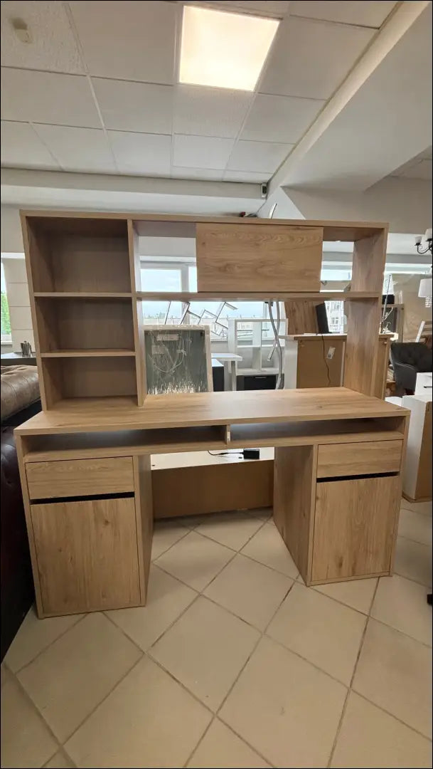 Darbo stalas BI293 - €50 Save 80% 50-100, __label:Pristatymas 1-2 d.d., color-ruda, material-mediena, pazeistas to €100