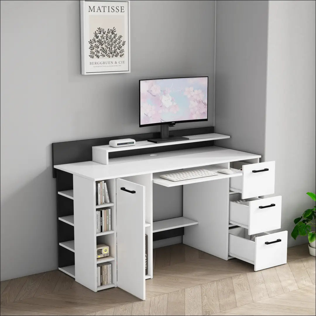 Darbo stalas BI299 - €160 Save 50% 100-200, __label:Pristatymas 1-2 d.d., biuro-baldai, biuro-stalai, color-balta €100