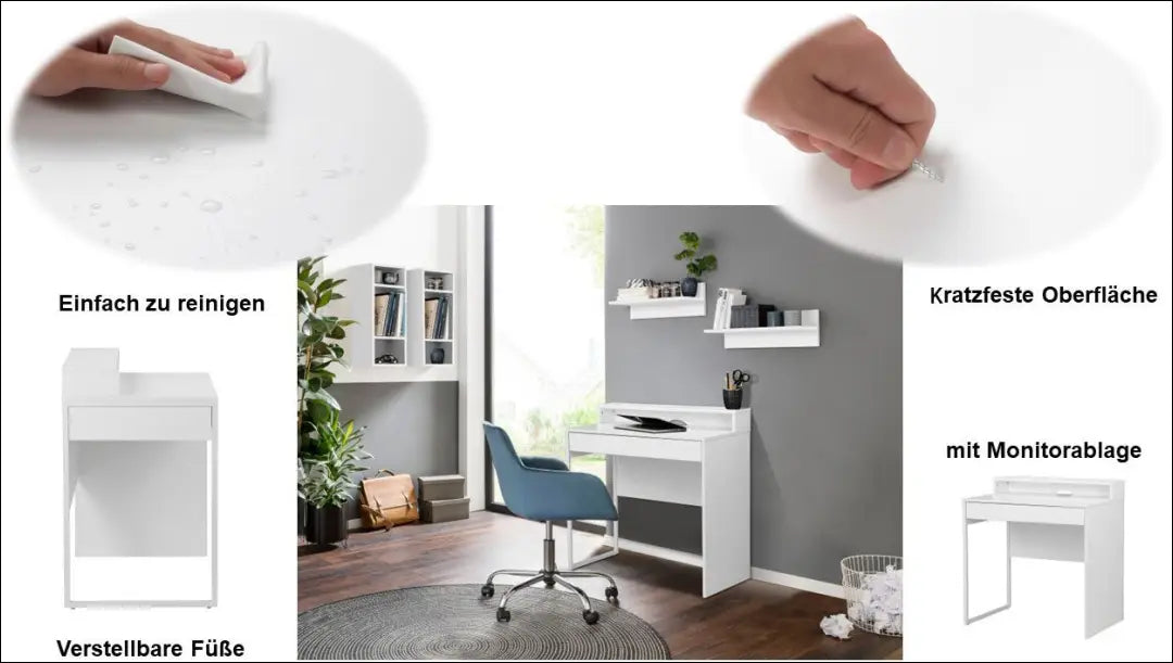 Darbo stalas BI303 - €70 Save 50% 50-100, __label:Pristatymas 1-2 d.d., biuro-baldai, biuro-stalai, color-balta €50