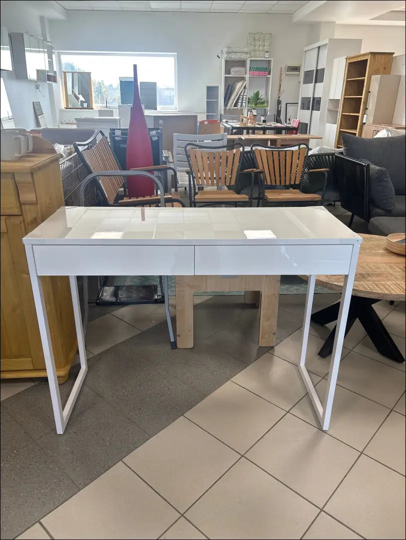 Darbo stalas BI338 - €40 Save 75% 25-50, __label:Pristatymas 1-2 d.d., color-balta, material-mdf, material-metalas