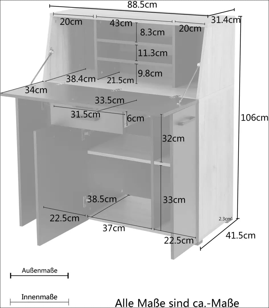 Darbo stalas - komoda BI317 - €145 Save 50% 100-200, __label:Pristatymas 1-2 d.d., biuro-baldai, biuro-stalai,