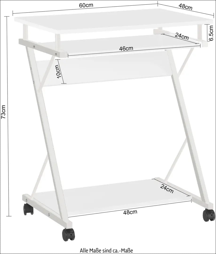 Darbo stalas su ratukais BI274 - €40 Save 50% 25-50, __label:Pristatymas 1-2 d.d., biuro-baldai, biuro-stalai,