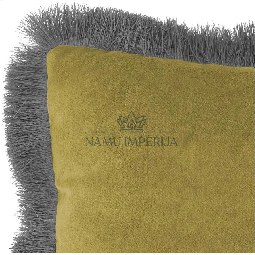 Dekoratyvinė aksominė pagalvėlė DI8884 - €26 Save 50% 25-50, __label:Pristatymas 1-2 d.d., color-geltona, color-pilka,