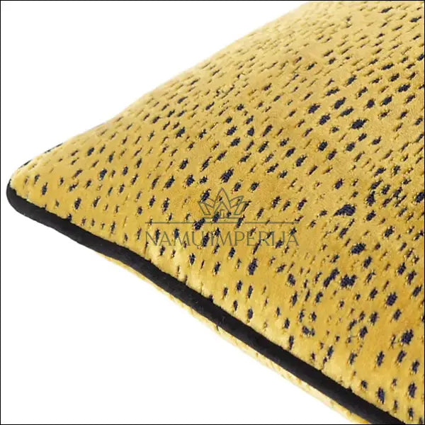 Dekoratyvinė aksominė pagalvėlė DI9015 - €12 Save 50% __label:Pristatymas 1-2 d.d., color-geltona, color-juoda,