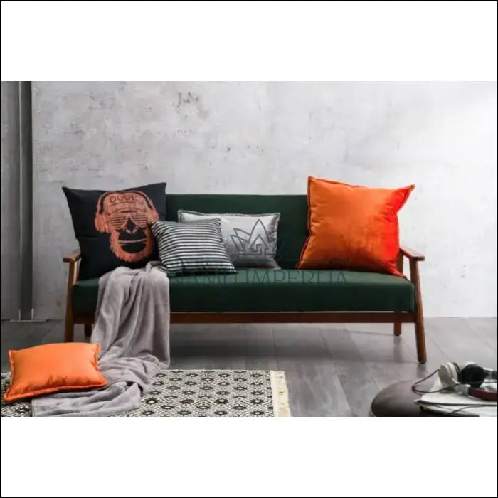 Dekoratyvinė aksominė pagalvėlė DI9033 - €11 Save 50% __label:Pristatymas 1-2 d.d., color-oranzine, interjeras,