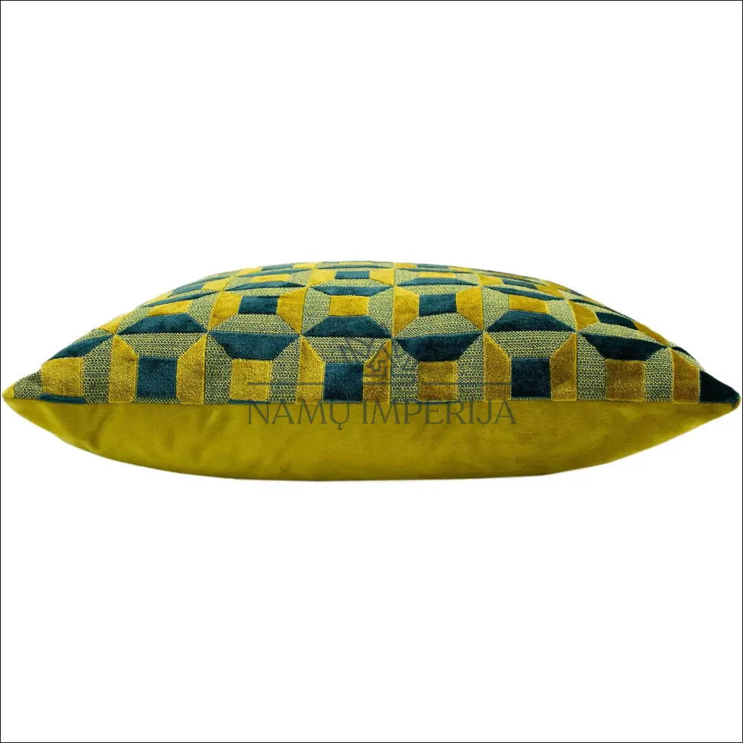 Dekoratyvinė aksominė pagalvėlė DI9059 - €13 Save 50% __label:Pristatymas 1-2 d.d., color-geltona, color-melyna,