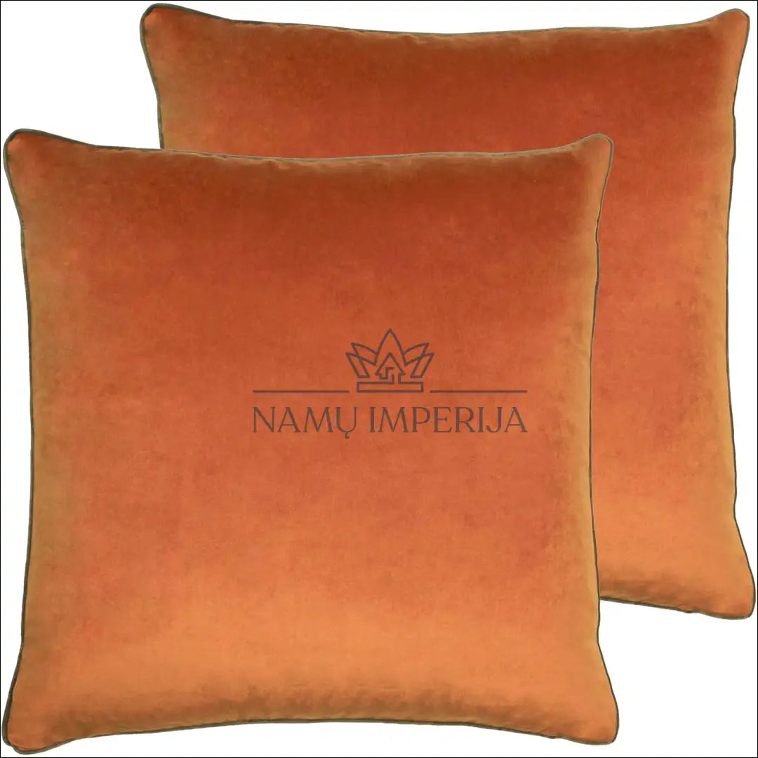 Dekoratyvinė aksominė pagalvėlė DI9136 - €23 Save 50% __label:Pristatymas 1-2 d.d., color-oranzine, color-pilka,