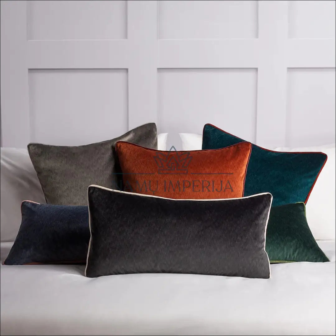 Dekoratyvinė aksominė pagalvėlė DI9149 - €19 Save 50% __label:Pristatymas 1-2 d.d., color-ruda, color-turkis,