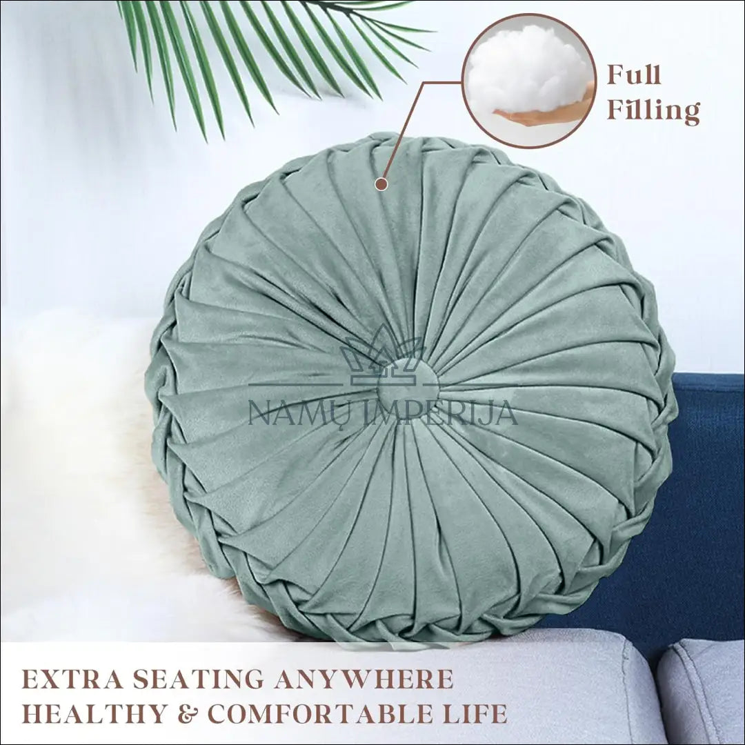Dekoratyvinė aksominė pagalvėlė DI9233 - €15 Save 50% __label:Pristatymas 1-2 d.d., color-turkis, interjeras,