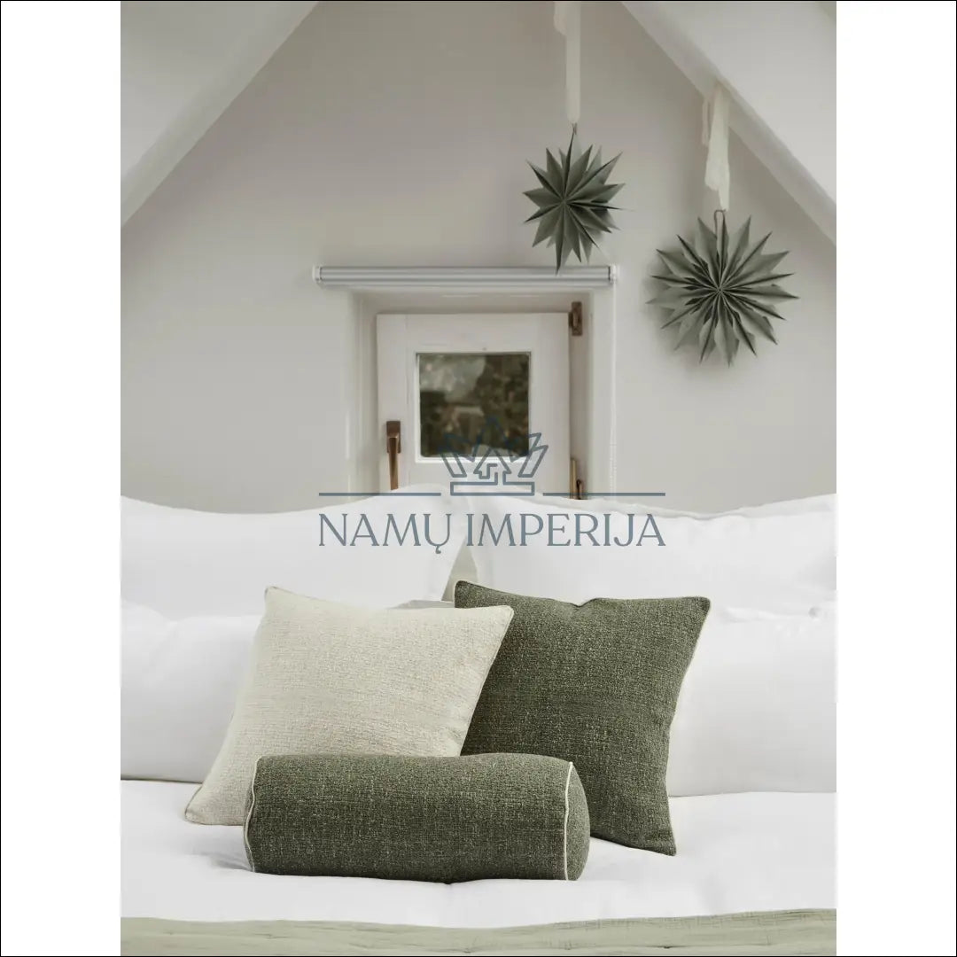 Dekoratyvinė bouclé pagalvėlė DI7419 - €14 Save 50% __label:Pristatymas 1-2 d.d., color-kremas, color-zalia,