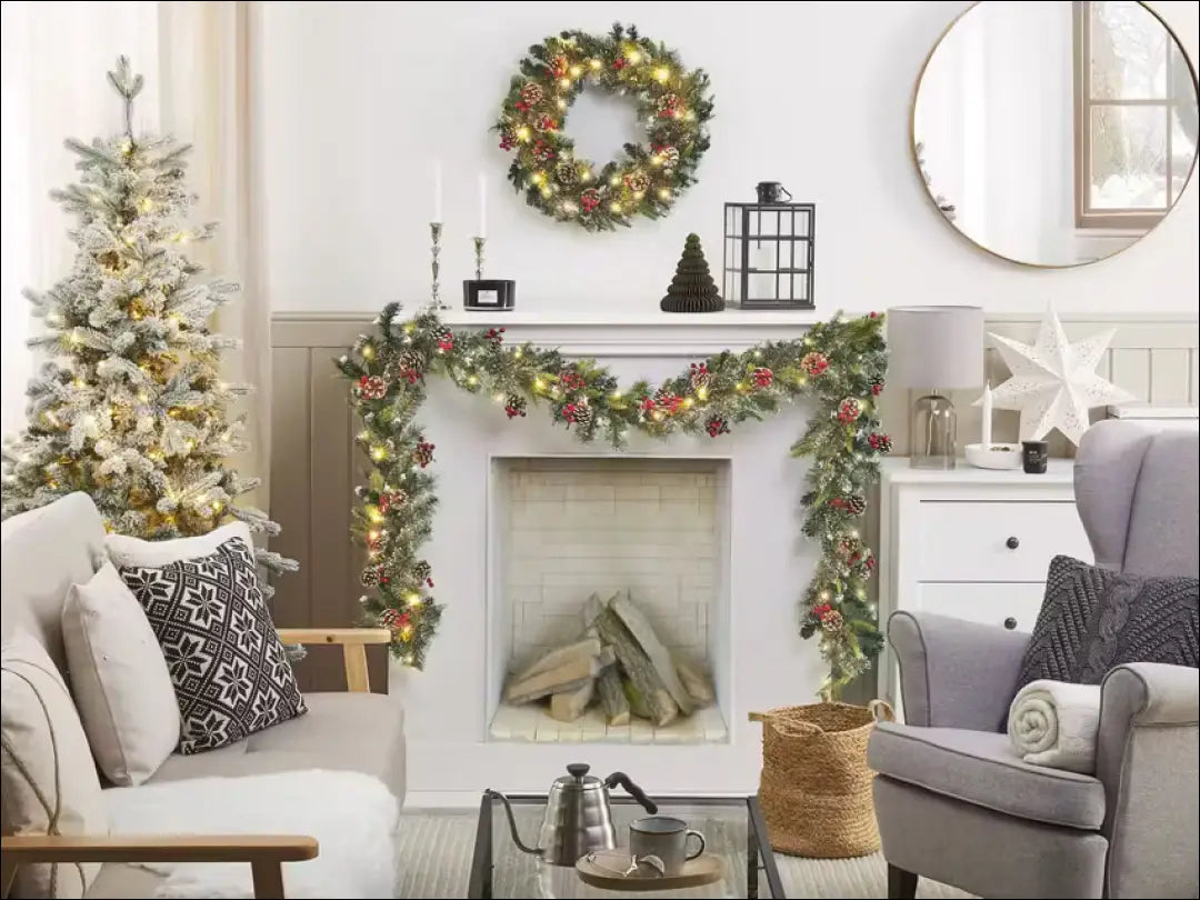 Dekoratyvinė girlianda su LED lemputėmis DI10381 - €34 Save 50% 25-50, __label:Pristatymas 1-2 d.d., color-balta,